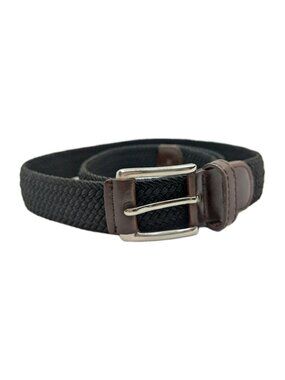 Bulliant Belt Men's Braided Cord Stretch leather size 115 (US 38-40)